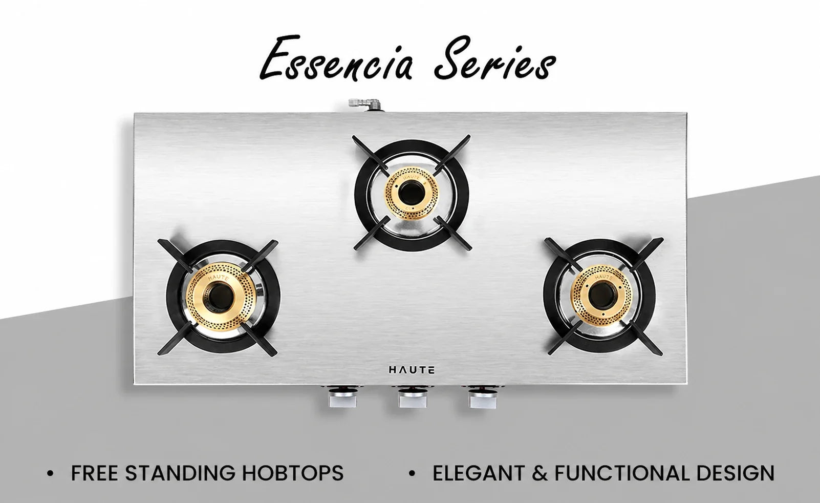 Essencia Series Stainless Steel Gas Stove – 3 Burner