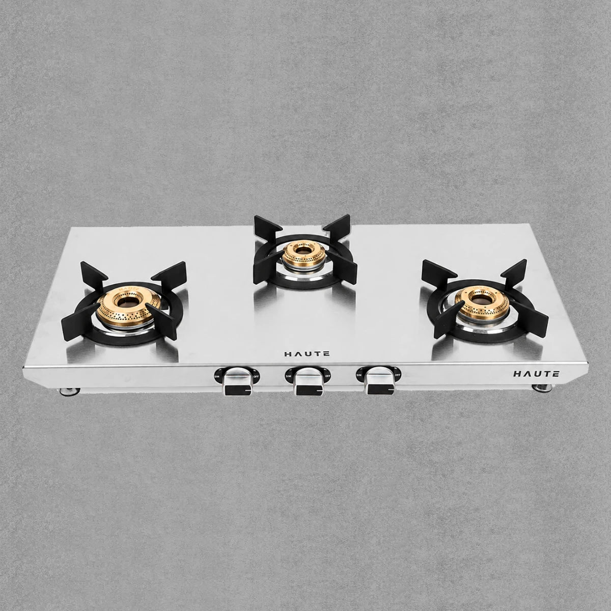 Essencia Series Stainless Steel Gas Stove – 3 Burner