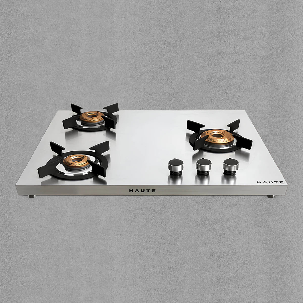 Evoque Series 1mm Stainless Steel Body 3 Burner Gas Stove