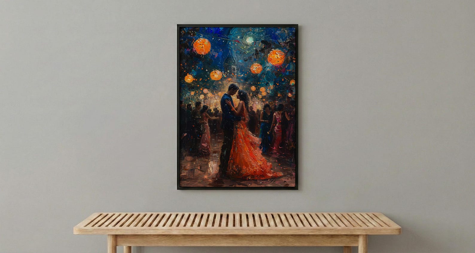 Sangeet Night Poster, Indian Dance Wall Art - Anniversary Gift — view 4