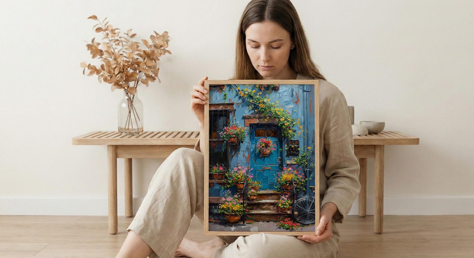 Brooklyn Wall Art, New York City Decor - Spring Stoop Print — view 6