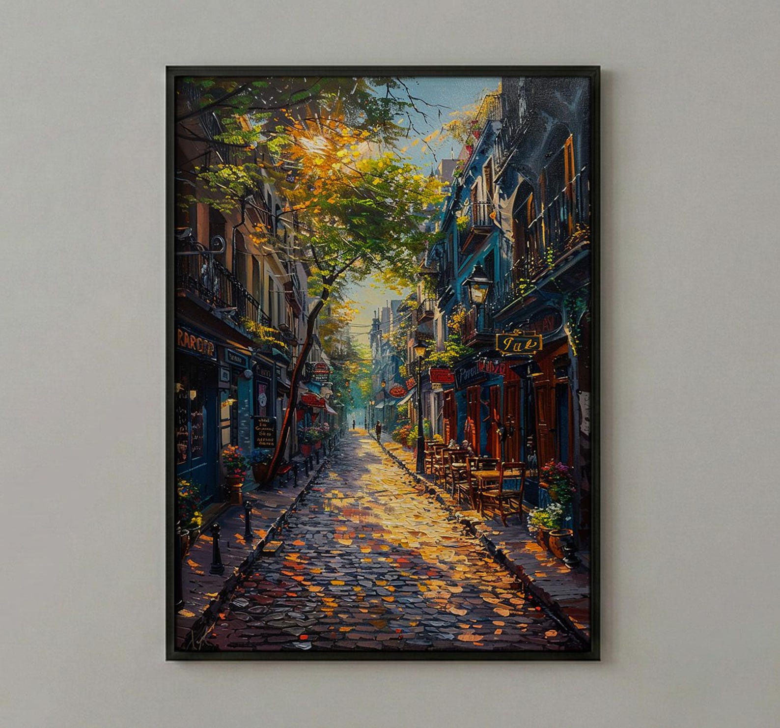 San Telmo Market Art Print, Buenos Aires Decor - Vintage Antique