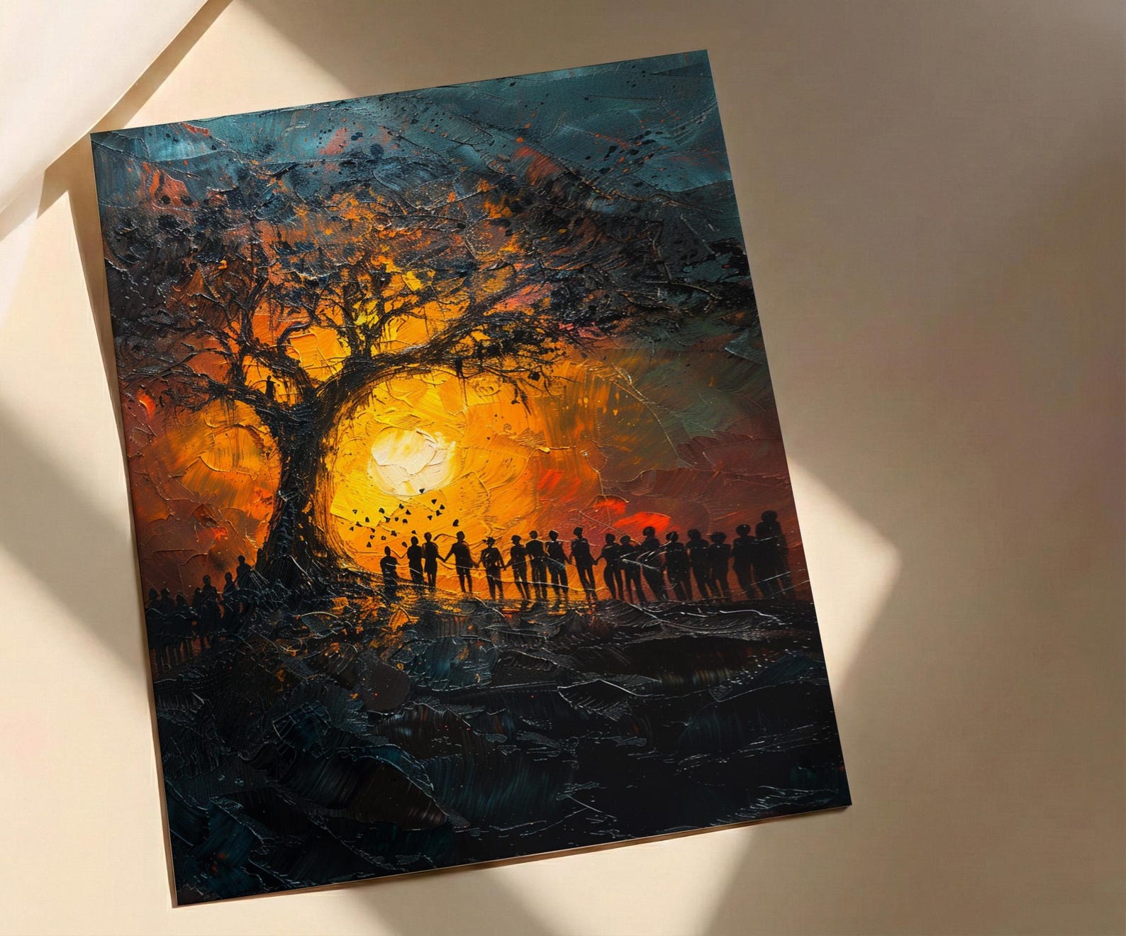 African Ceremony Poster, Ancestral Tree Decor - Spiritual Wall Art — view 3