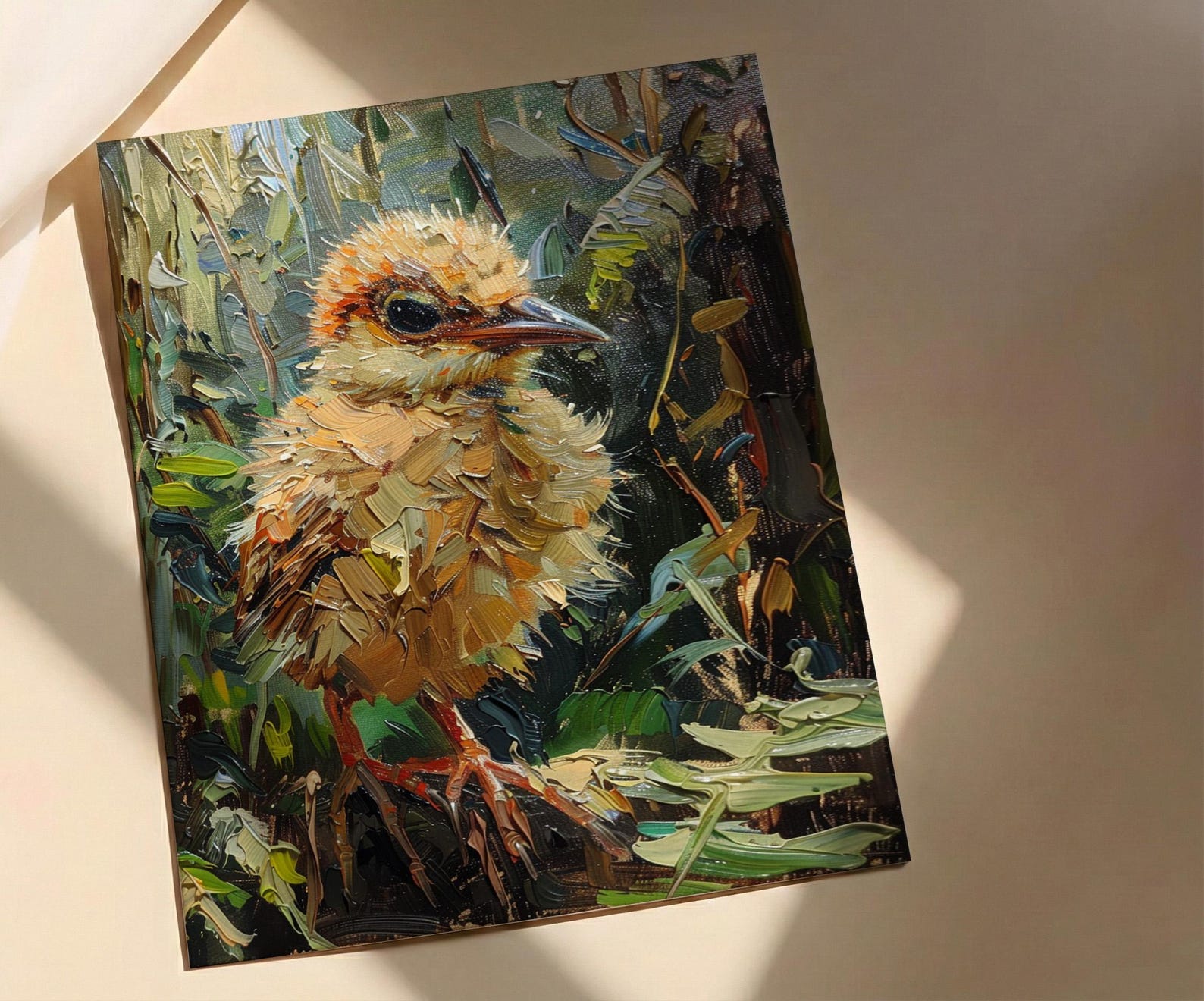 New Zealand Kiwi Wall Art, Lush Fern Home Decor - Green Forest Nature Summer Landscape — view 3
