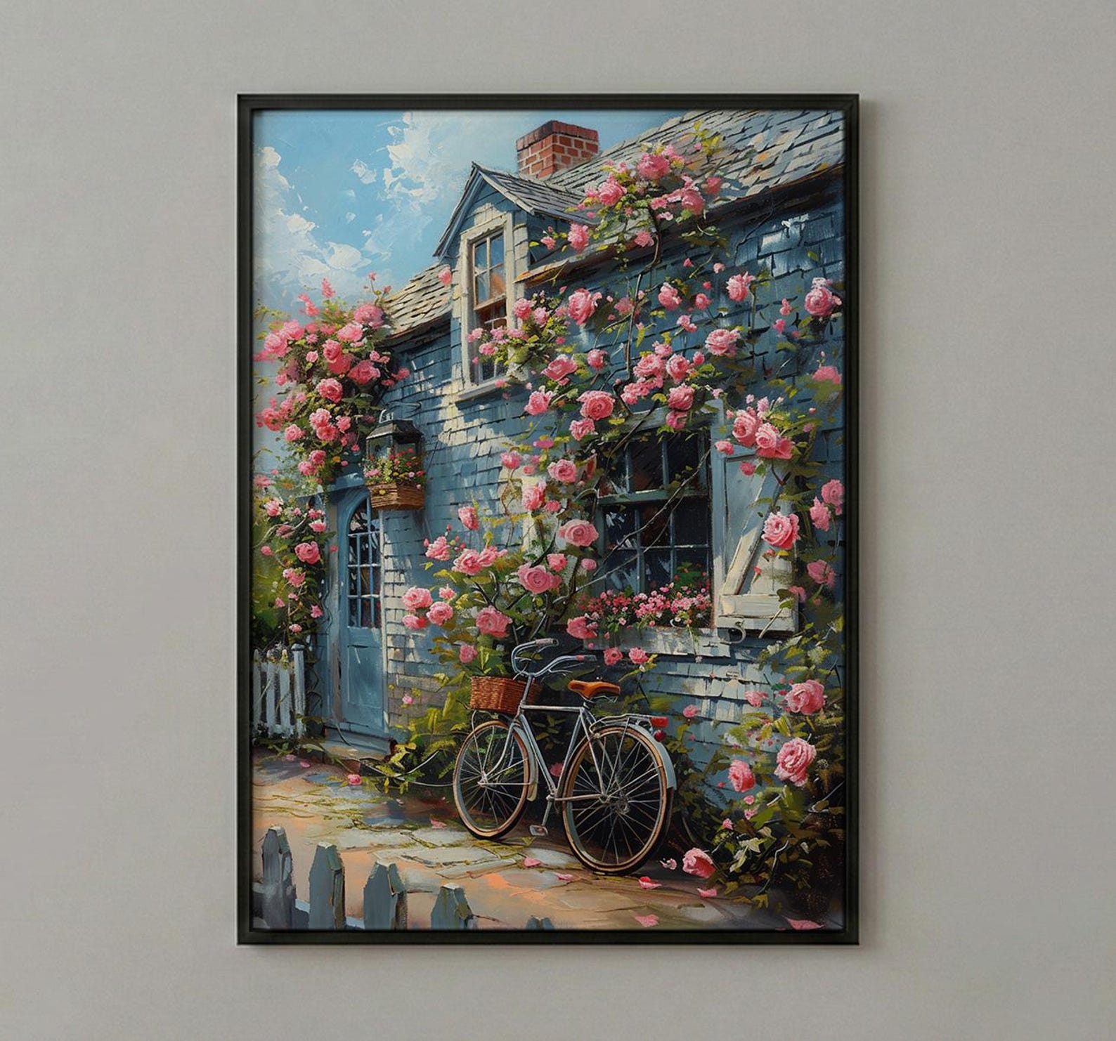 Nantucket Poster, New England Decor - Coastal Spring Art — view 2