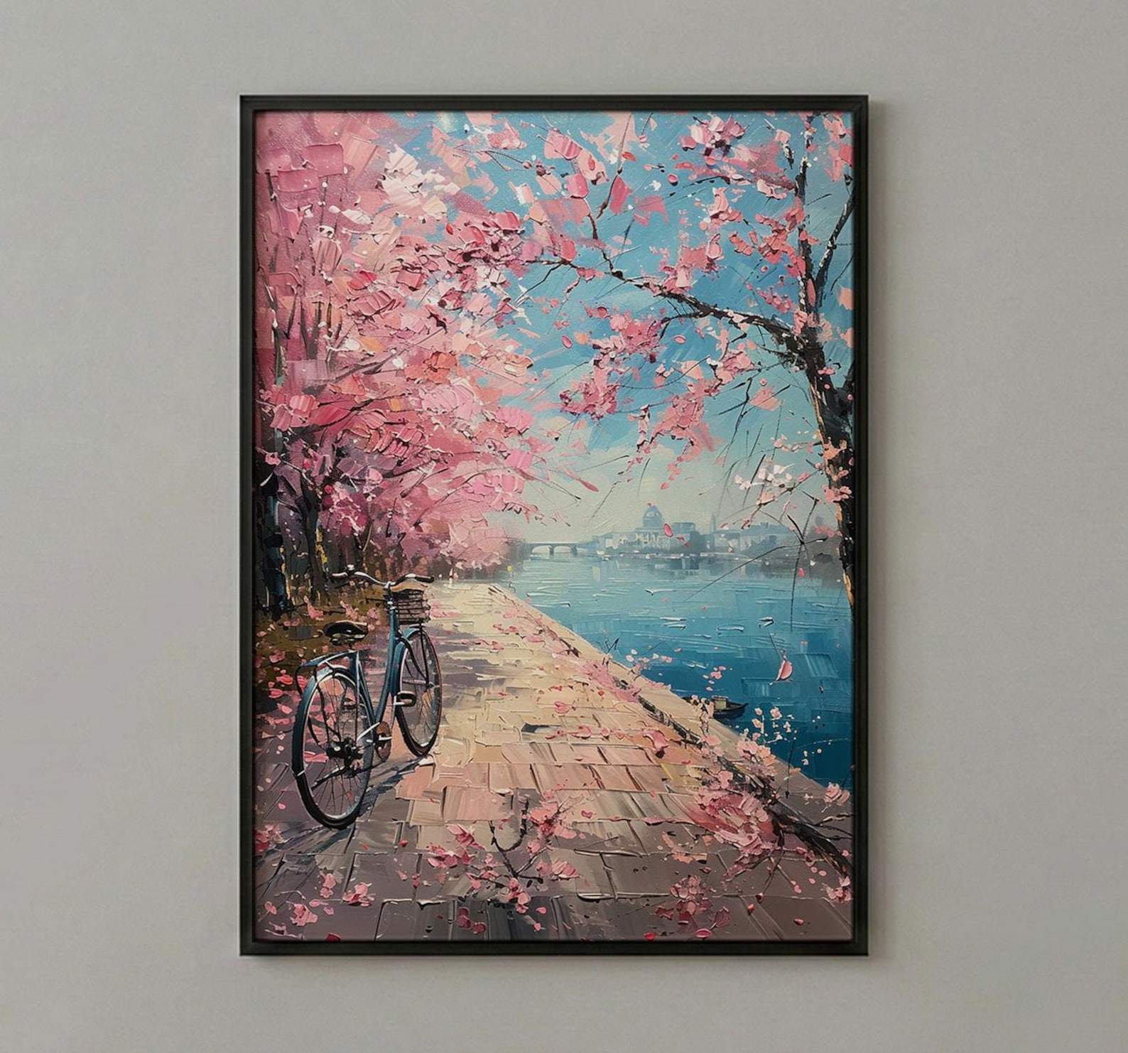 Washington DC Art Print, Spring Floral Wall Decor - Cherry Blossom Art — view 3