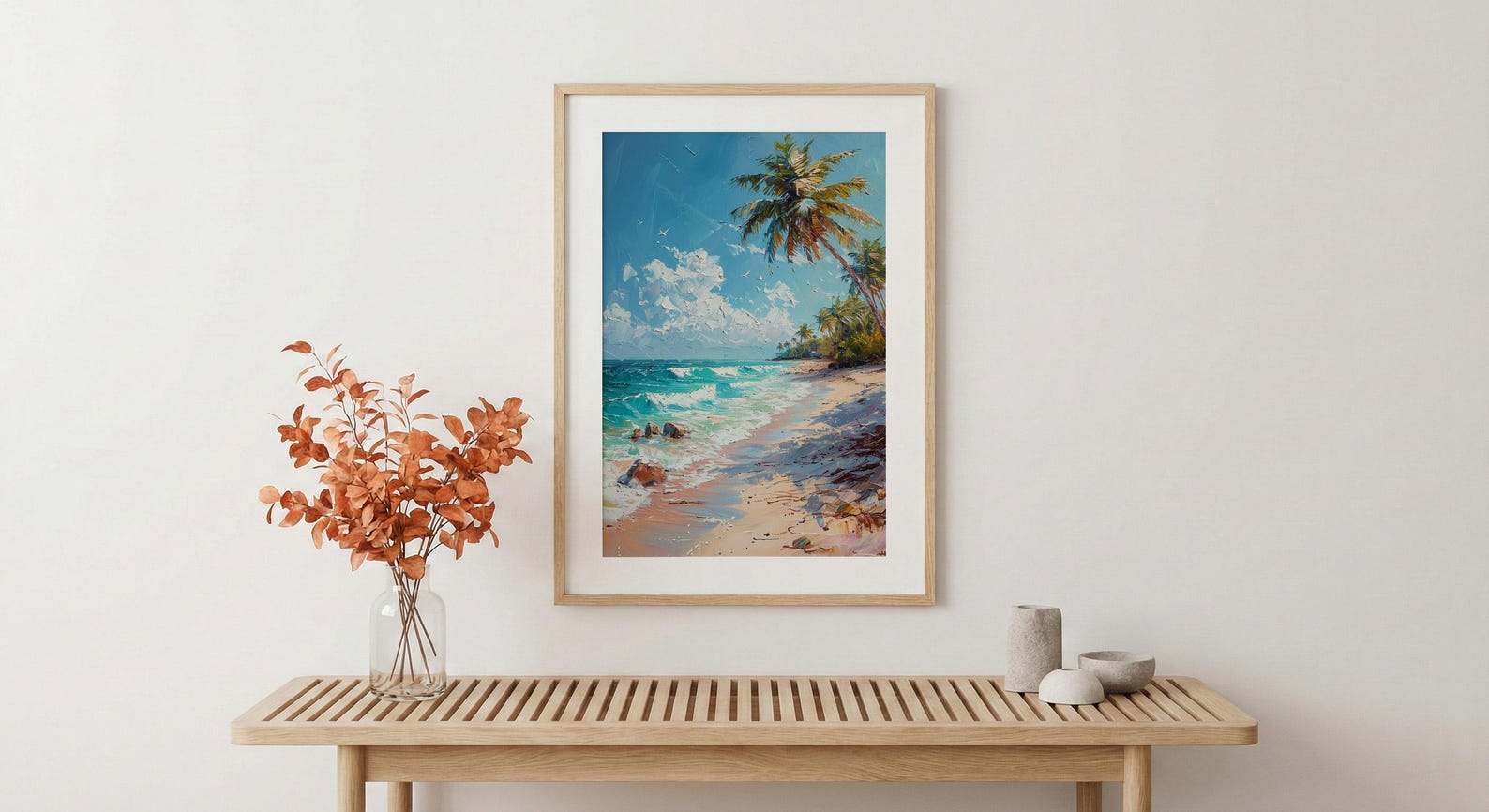 Punta Cana Wall Art, Dominican Beach Decor - Blue Ocean Poster — view 5