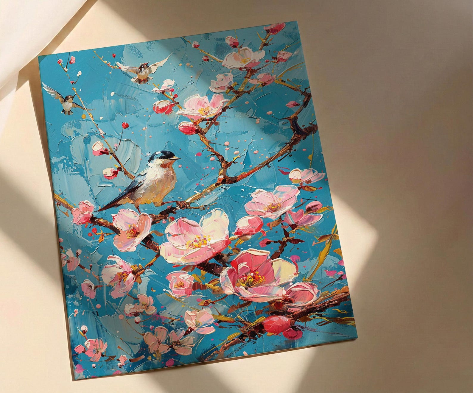 Eight of Wands Tarot Art Print, Spring Magic Sky - Witchy Room Decor — view 2