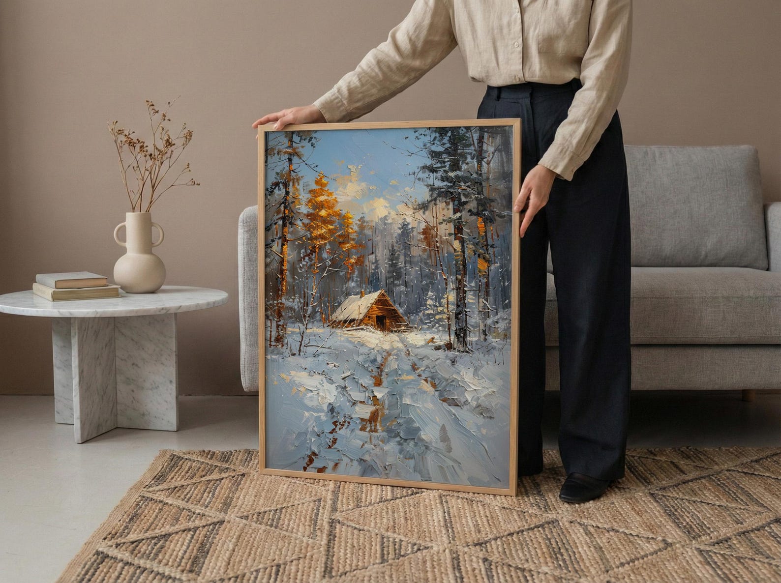 Valley Forge Poster, American Revolution Decor - Historic Winter Landscape — view 6