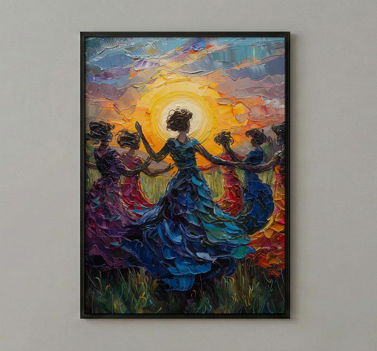 Irish Ceili Dance Art, Celtic Heritage Print - Scottish Wedding Gift — view 2