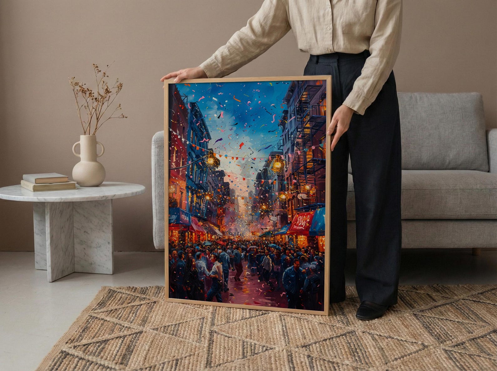 Brooklyn Street Art, Block Party Wedding Print - Urban Decor — view 6