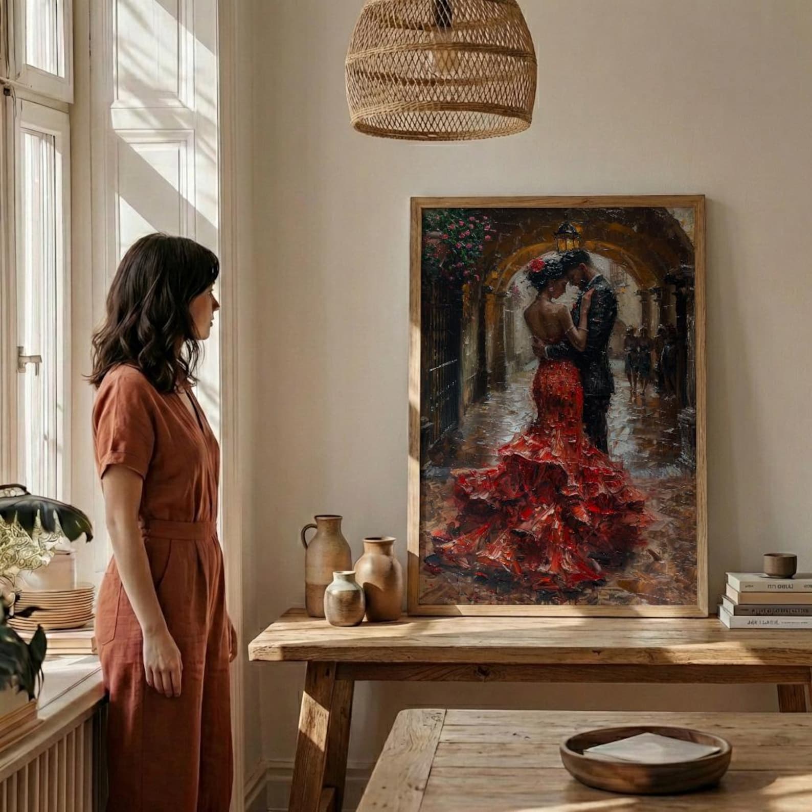 Flamenco Dancer Art, Spanish Wedding Decor - Anniversary Gift — view 6