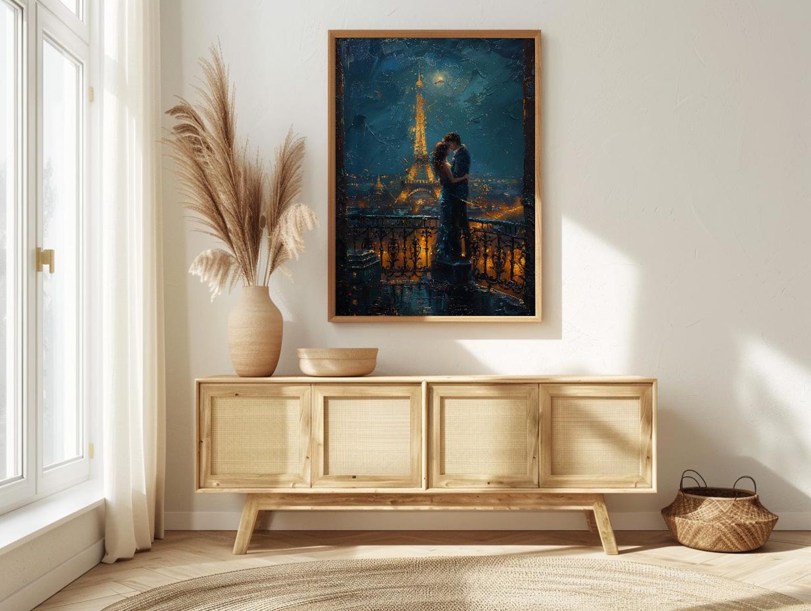 Paris Elopement Art, Eiffel Tower Decor - Romantic City Print — view 4