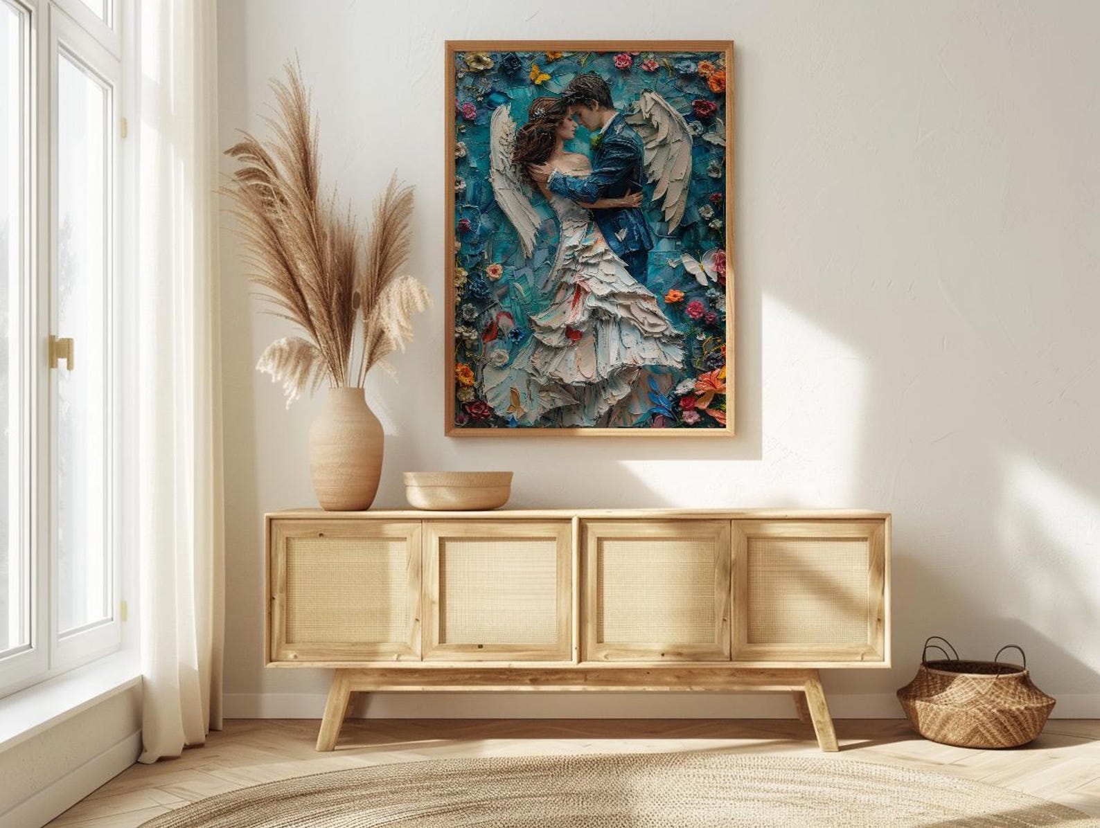 The Lovers Tarot Art Print, Mystic Wedding Decor - Newlywed Gift — view 4