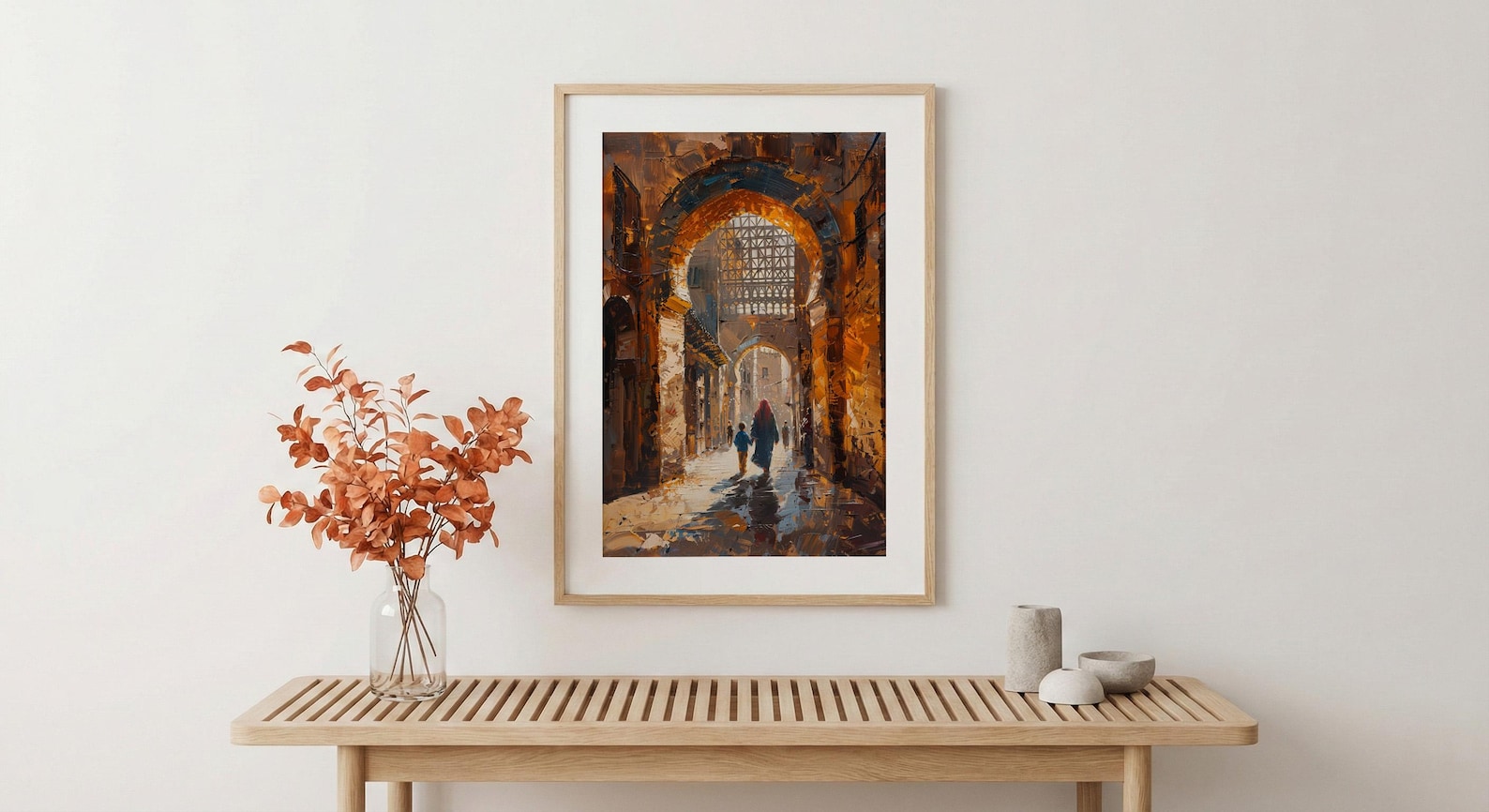 Cairo Egypt Art Print, Mothers Day Gift From Son, Islamic Architecture Wall Art, Mom And Son Poster, Historic African Decor — view 5
