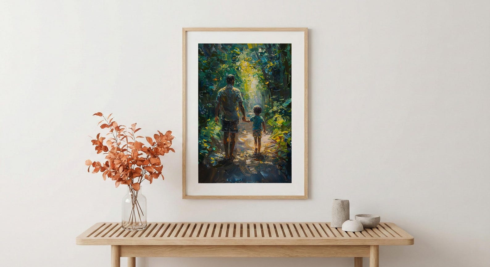 Amazon Rainforest Poster, Father And Child Art - Explorer Dad Gift — view 5