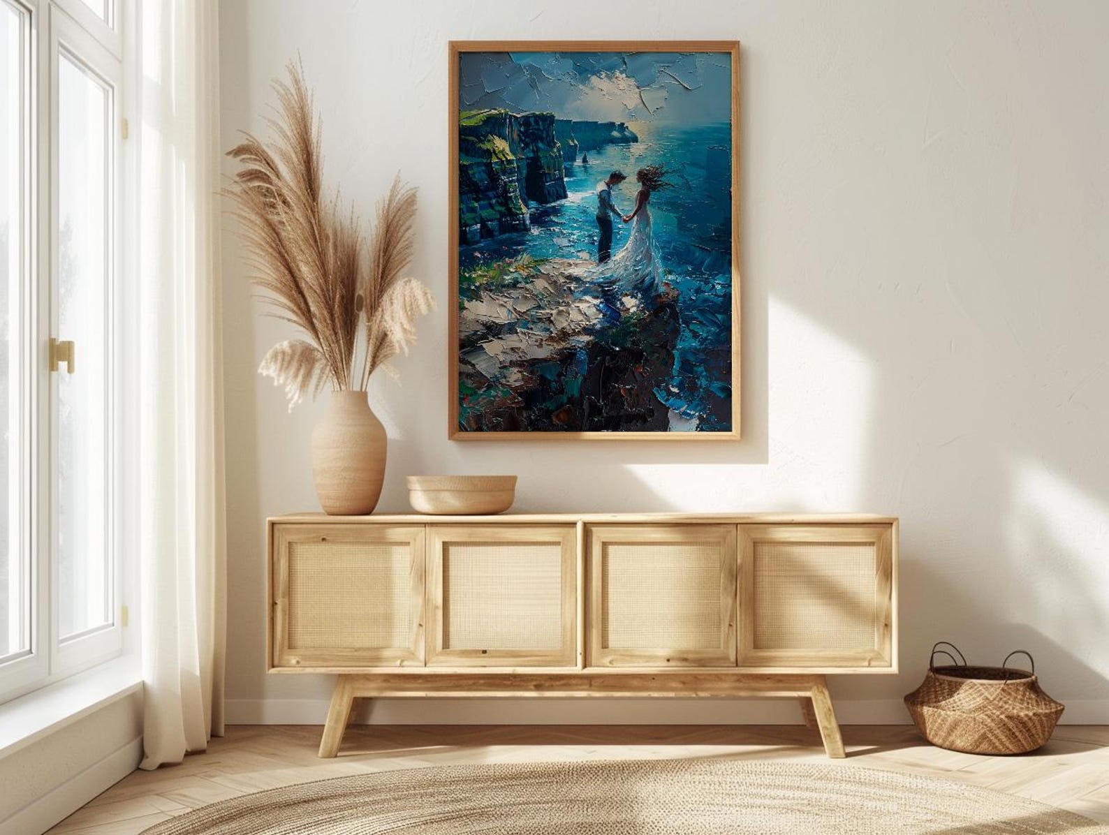 Cliffs of Moher Art, Irish Wedding Poster - Moody Decor Gift — view 4
