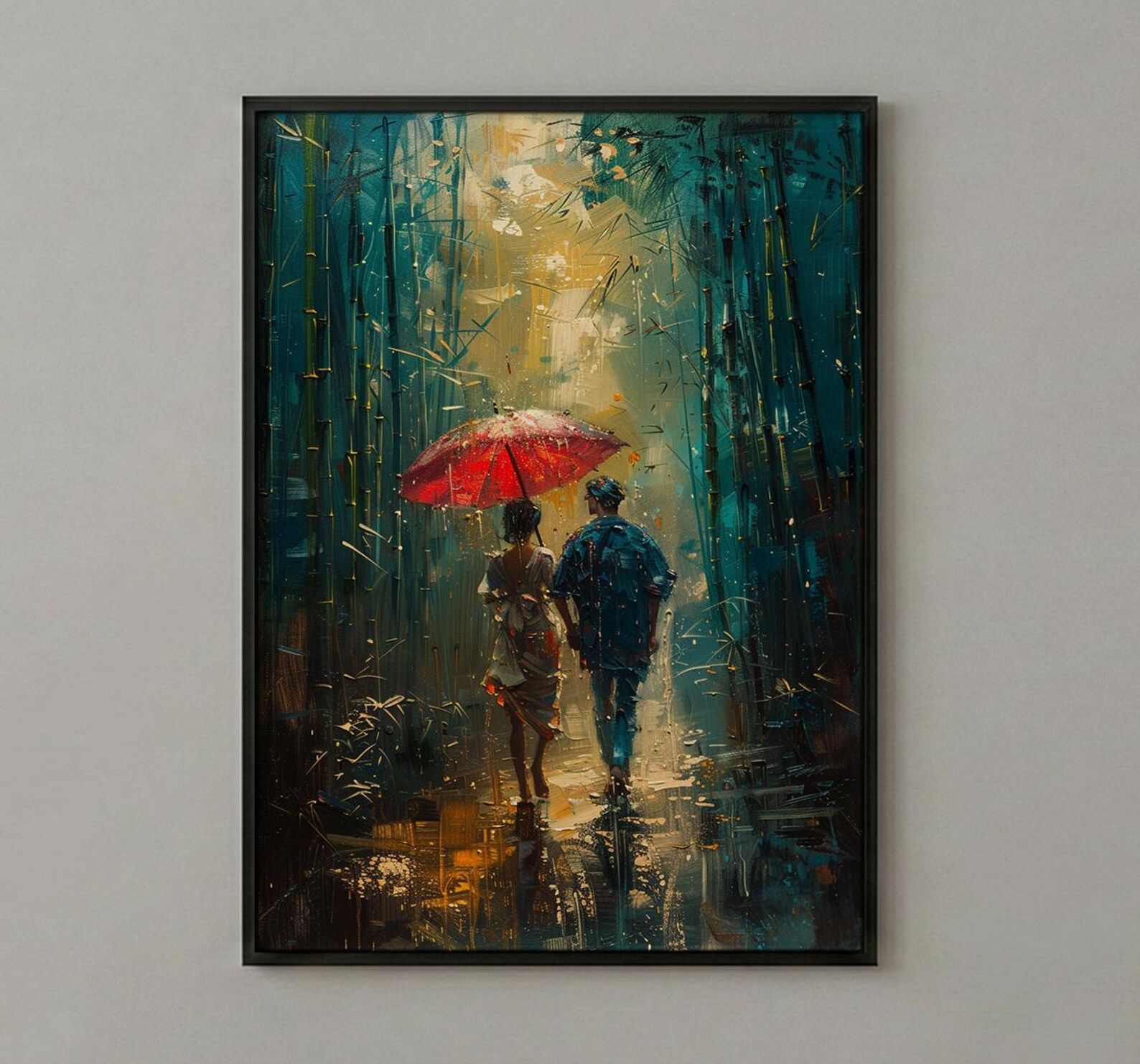 Kyoto Bamboo Forest Poster, Japanese Nature Art - Master Bedroom Decor — view 2