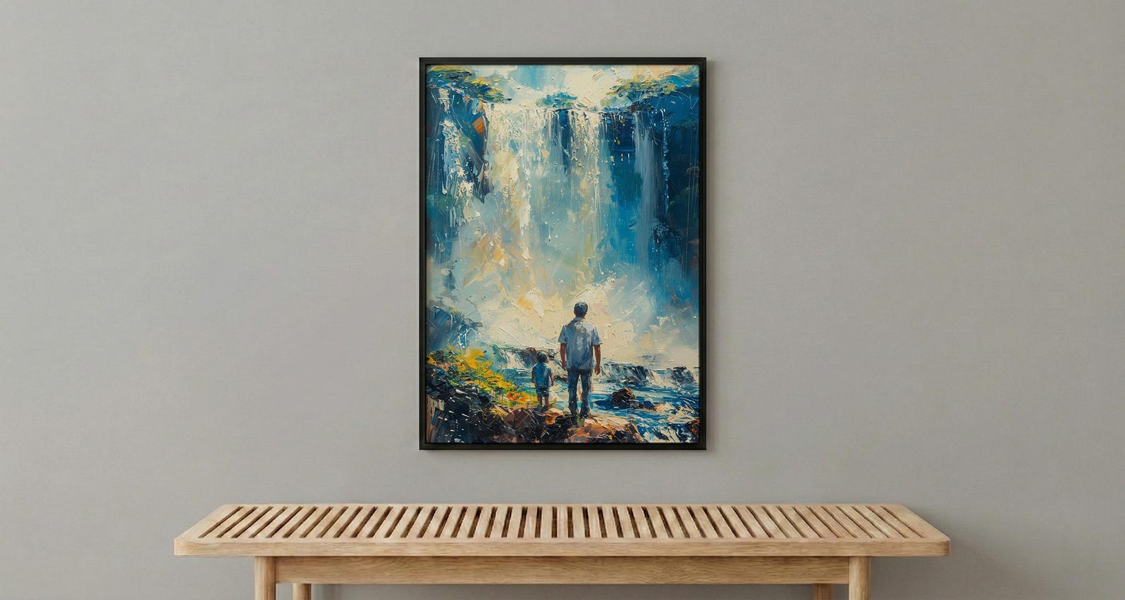 Iguazu Falls Wall Art, Father And Son Decor - Fathers Day Gift — view 6