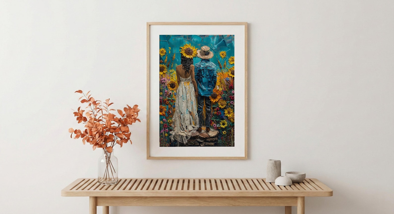 The Sun Tarot Art, Joyful Mystic Decor - Newlywed Couple Gift — view 5