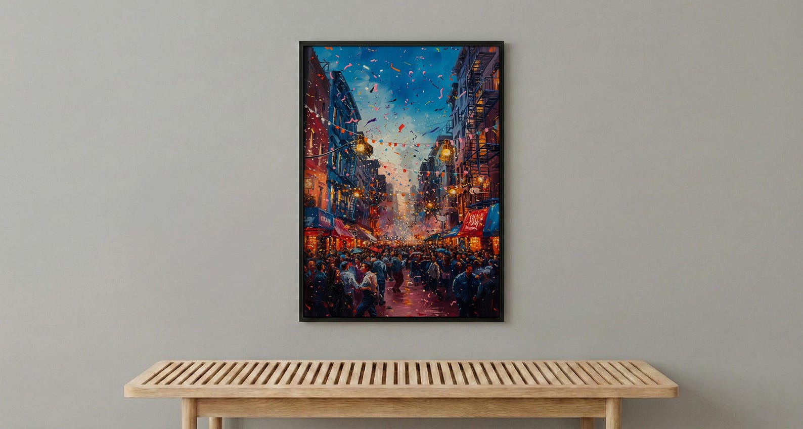 Brooklyn Street Art, Block Party Wedding Print - Urban Decor — view 5