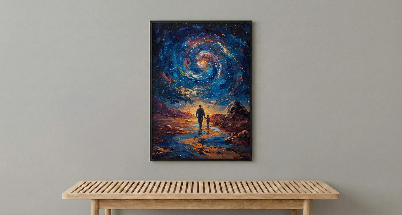 Atacama Desert Art Print, Father And Son Poster - Fathers Day Gift — view 6