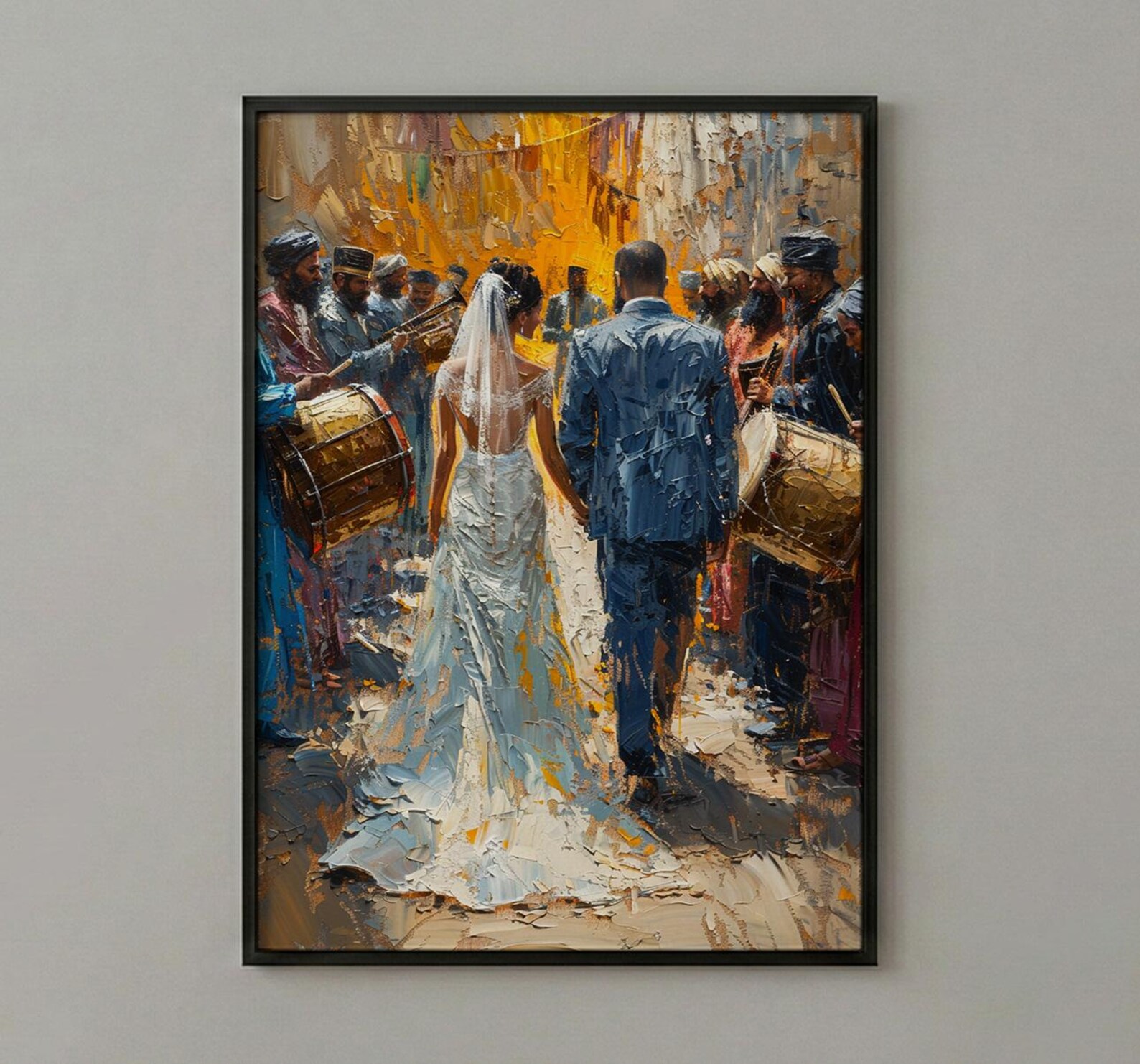 Zaffa Procession Art, Middle Eastern Wedding - Arab Culture Gift — view 3