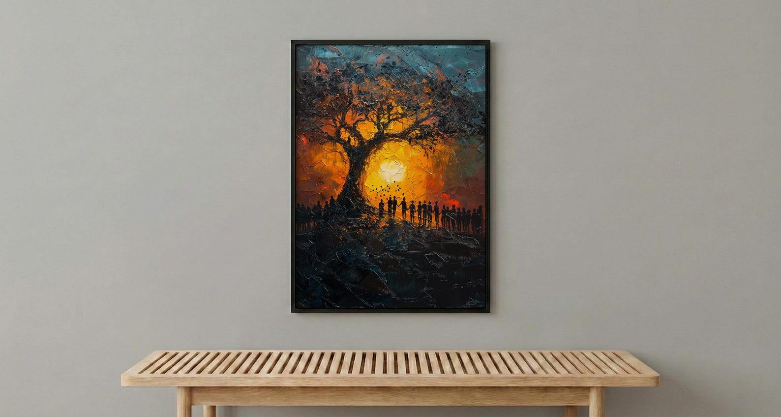 African Ceremony Poster, Ancestral Tree Decor - Spiritual Wall Art — view 5