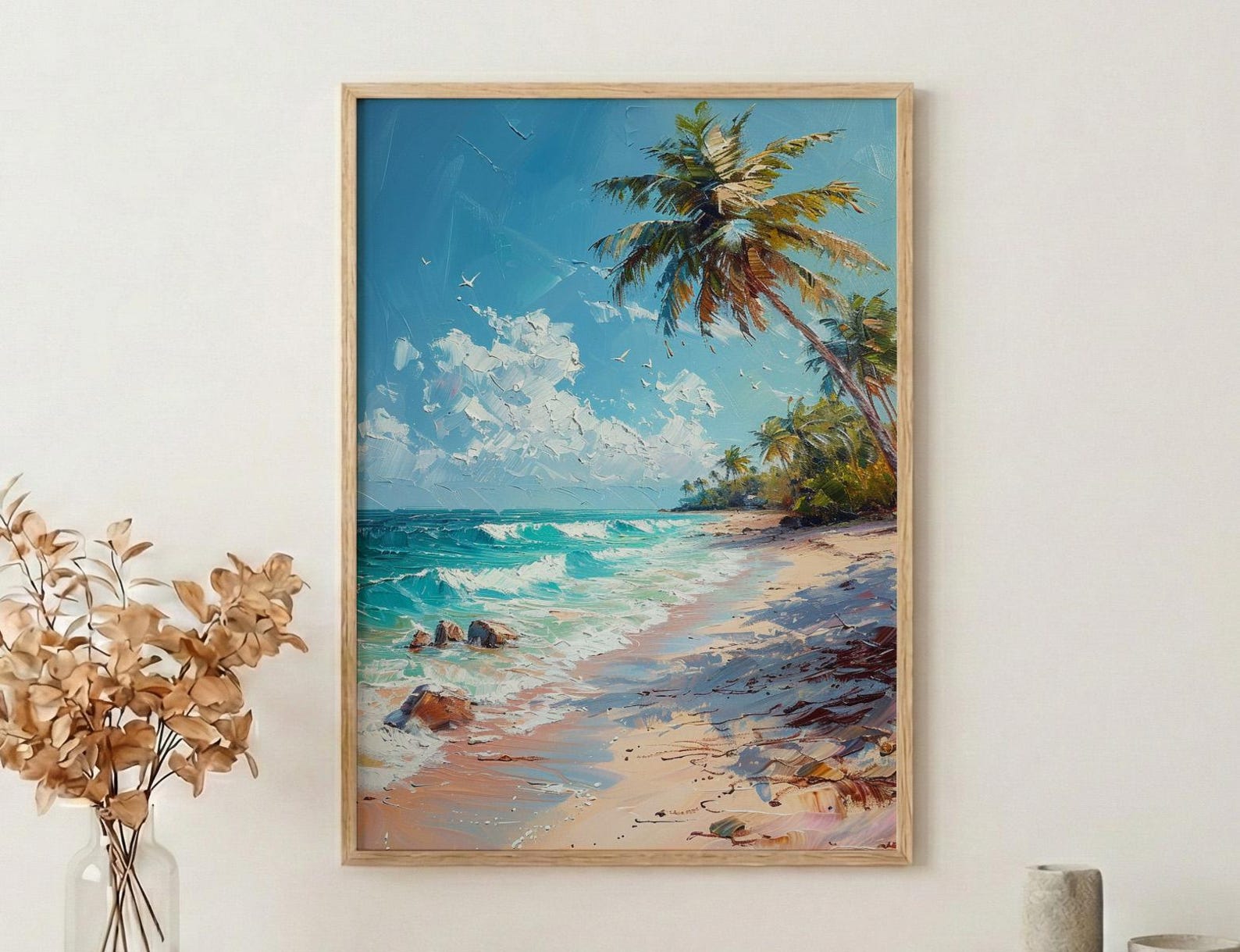Punta Cana Wall Art, Dominican Beach Decor - Blue Ocean Poster — view 3