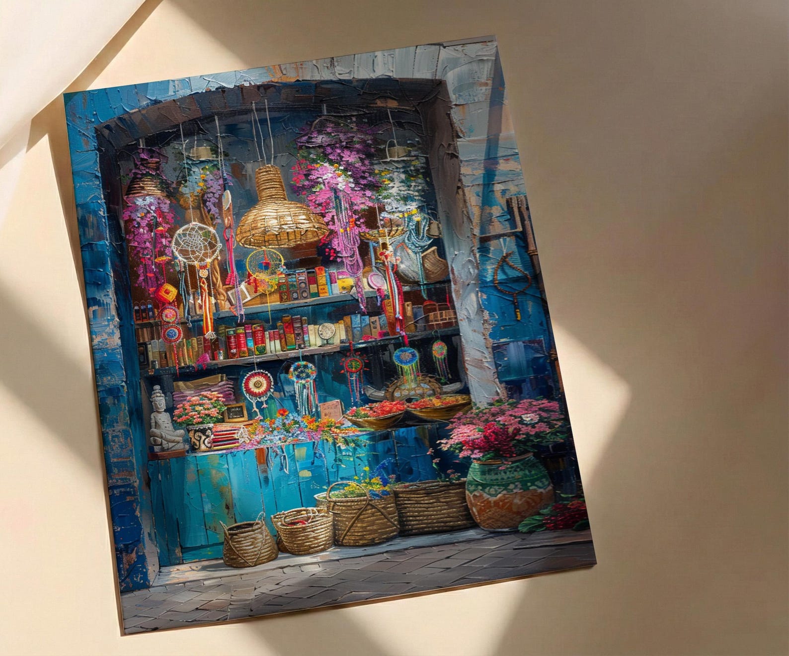 Fremantle Market Hall City Poster, Boho Artisan Home Decor - Historic Australia Town Summer Retreat — view 3