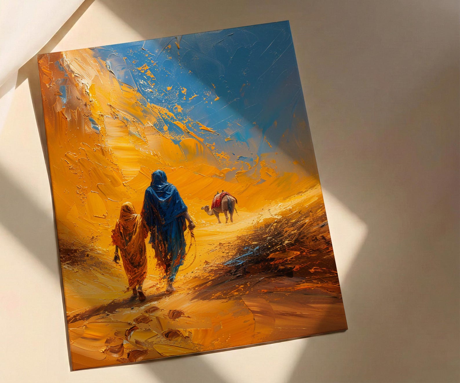 Sahara Desert Wall Art, Father And Son Print - Fathers Day Gift — view 2
