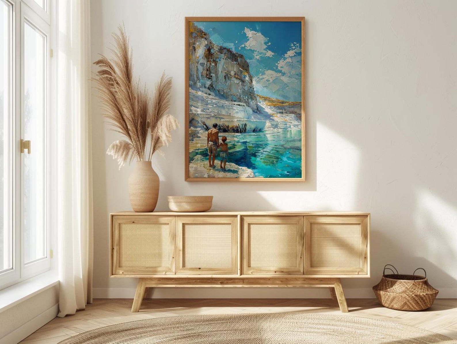 Pamukkale Turkey Poster, Father And Son Art - Travel Lover Gift — view 4