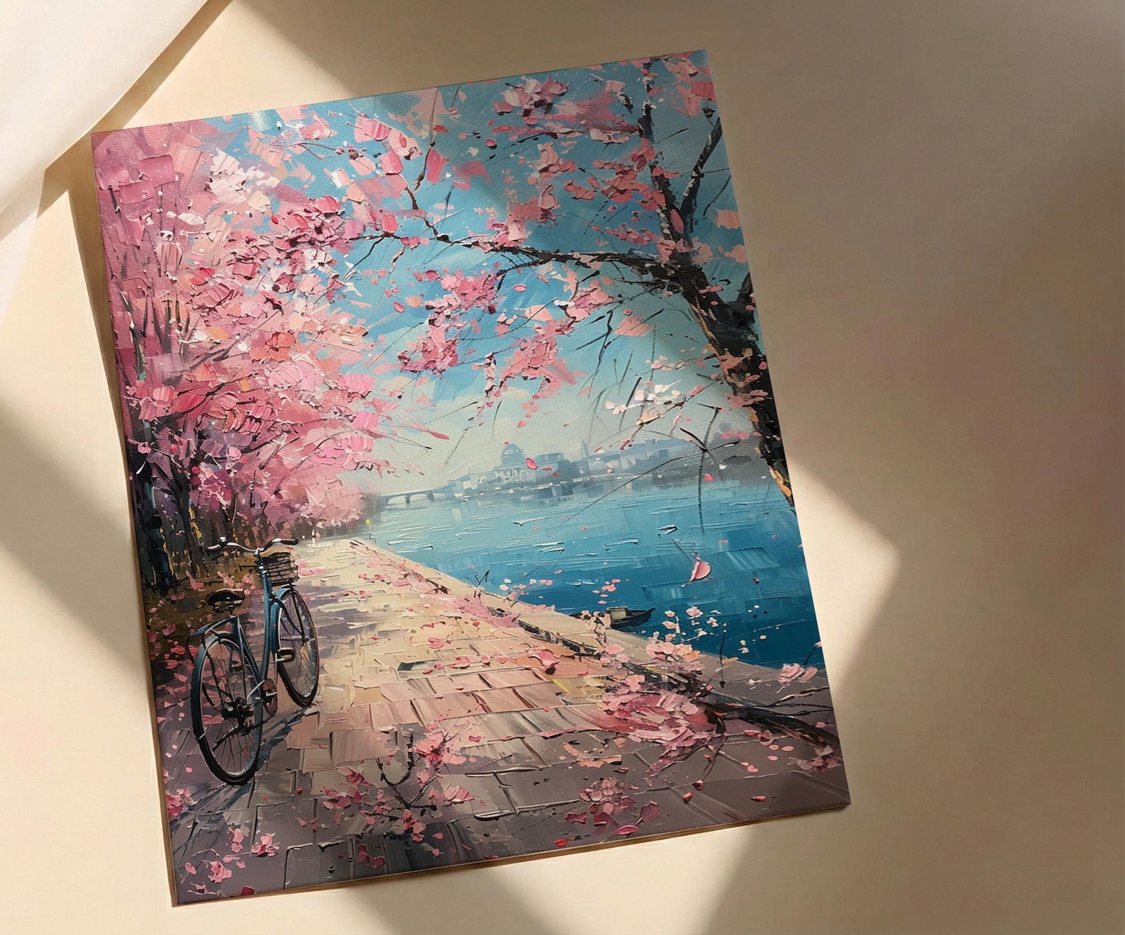 Washington DC Art Print, Spring Floral Wall Decor - Cherry Blossom Art — view 2