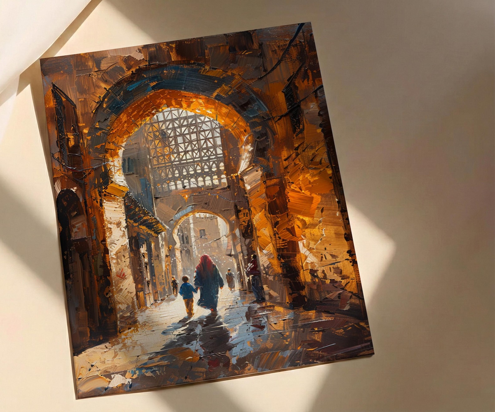 Cairo Egypt Art Print, Mothers Day Gift From Son, Islamic Architecture Wall Art, Mom And Son Poster, Historic African Decor — view 2