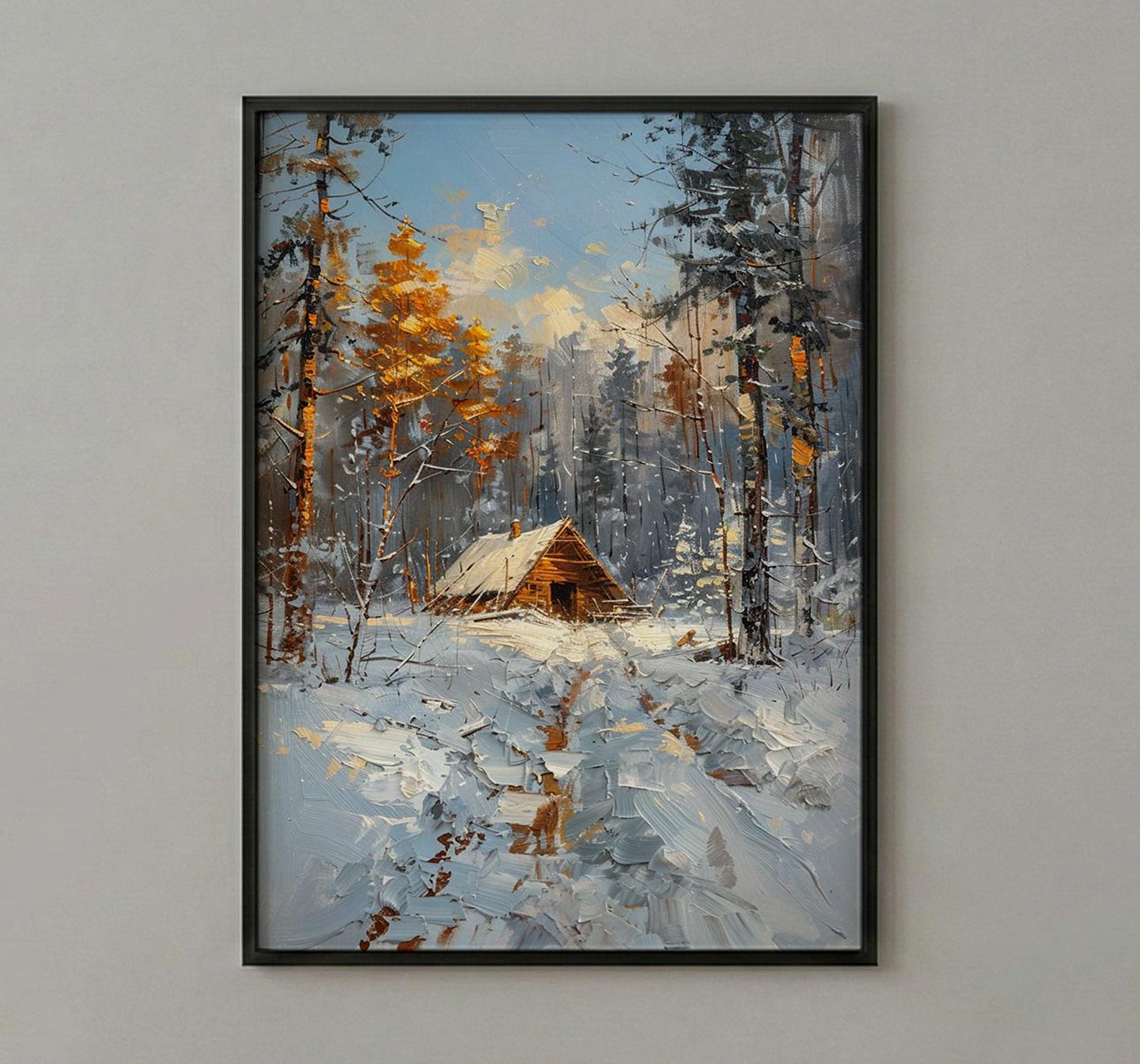 Valley Forge Poster, American Revolution Decor - Historic Winter Landscape — view 3