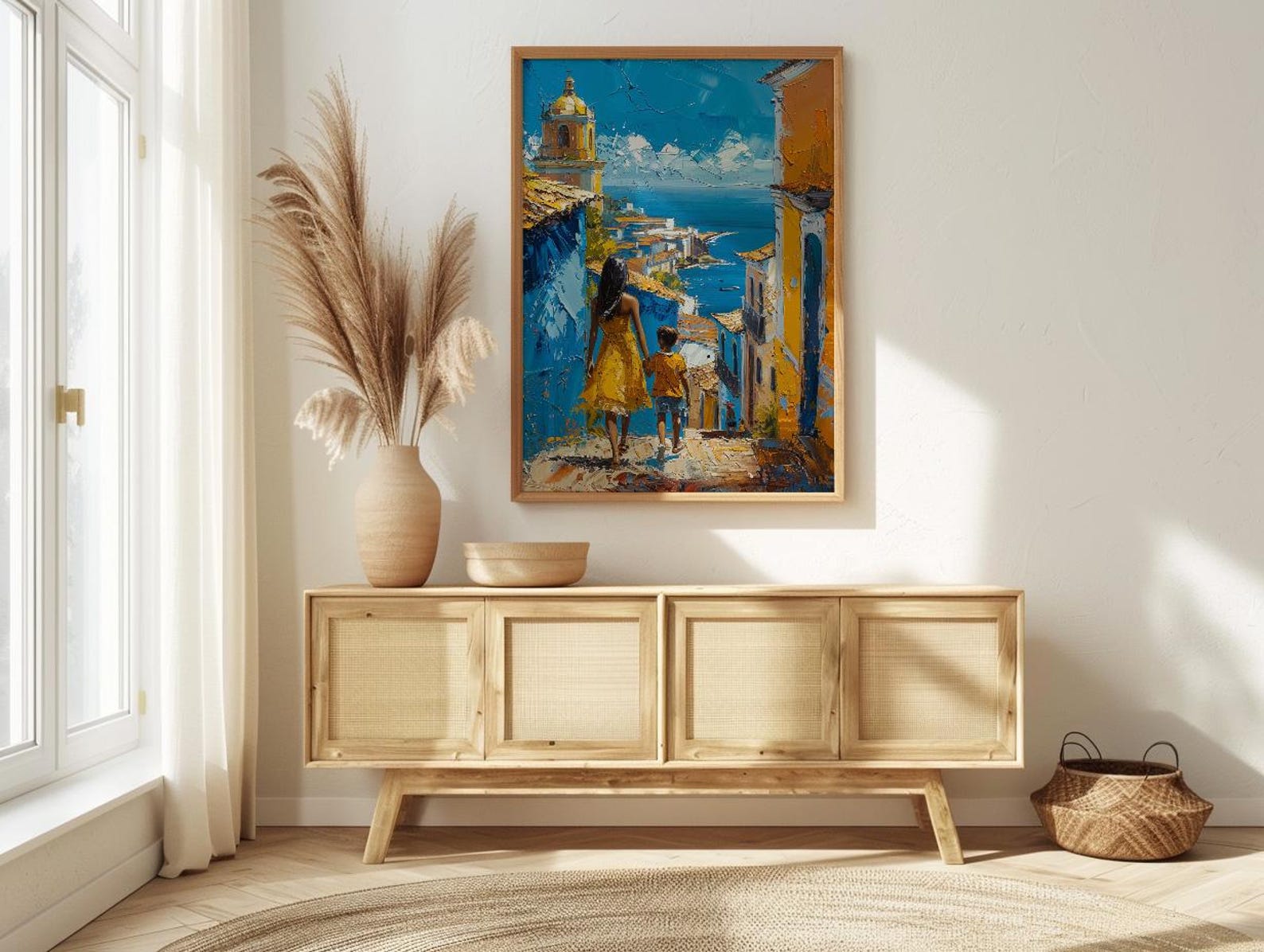 Salvador Brazil Print, Pelourinho Wall Art, Mothers Day Gift From Son, Mom And Son Poster, Museum Quality Decor — view 4