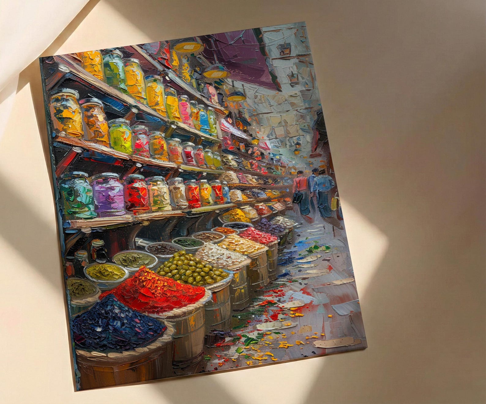 Vienna Market City Poster, Austria Food Home Decor - Vibrant Exotic Spice Aisle Summer Picture — view 2