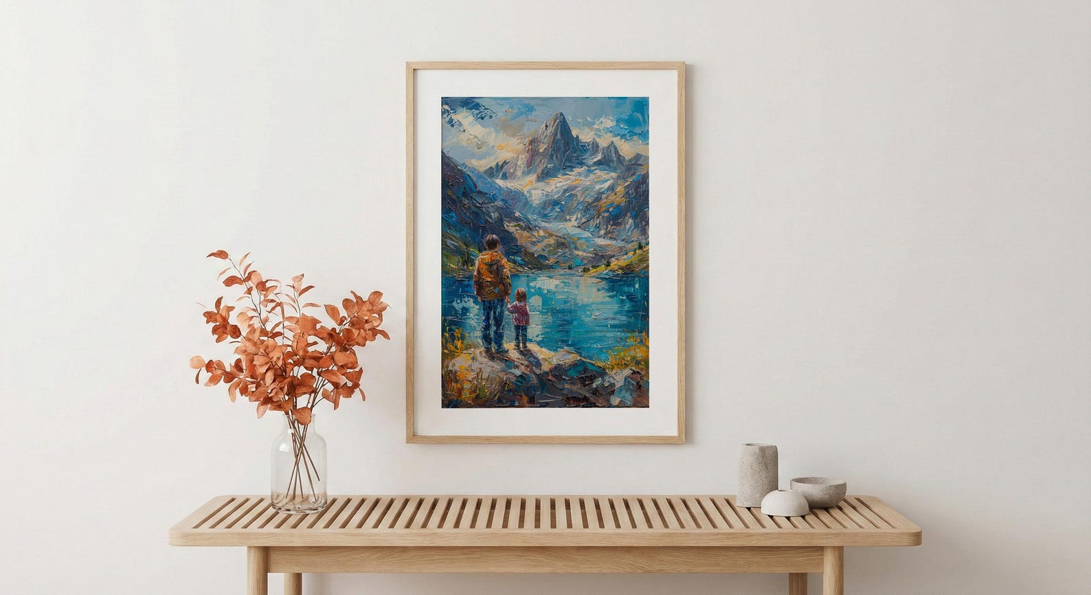 Patagonia Landscape Art Print, Mountain Wall Art - Gift For Dad — view 5