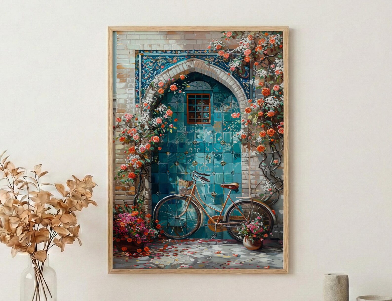 Shiraz Art Print, Orange Blossom Decor - Persian Courtyard