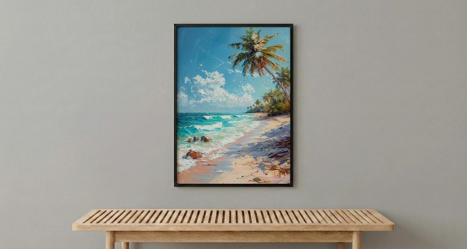 Punta Cana Wall Art, Dominican Beach Decor - Blue Ocean Poster — view 6