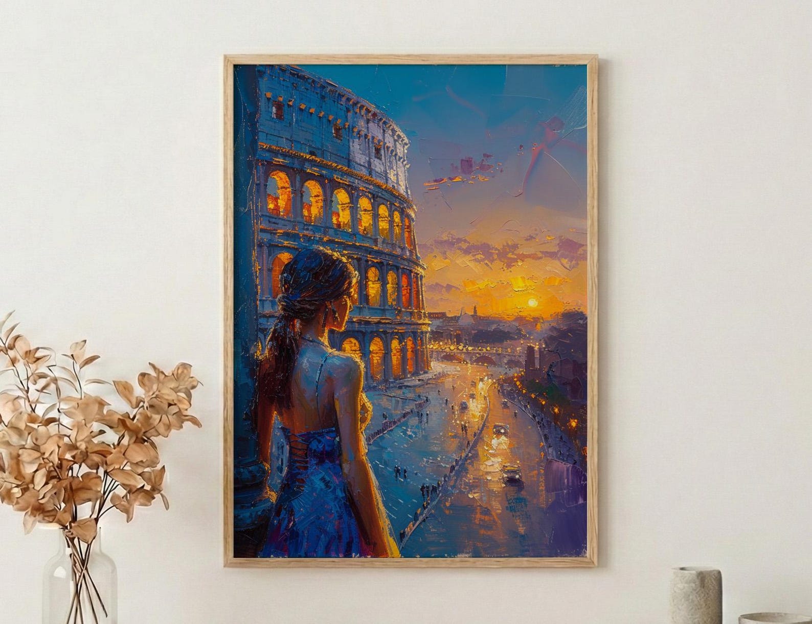 Rome Colosseum Poster, Italy Historic Decor - Ancient Ruins — view 3