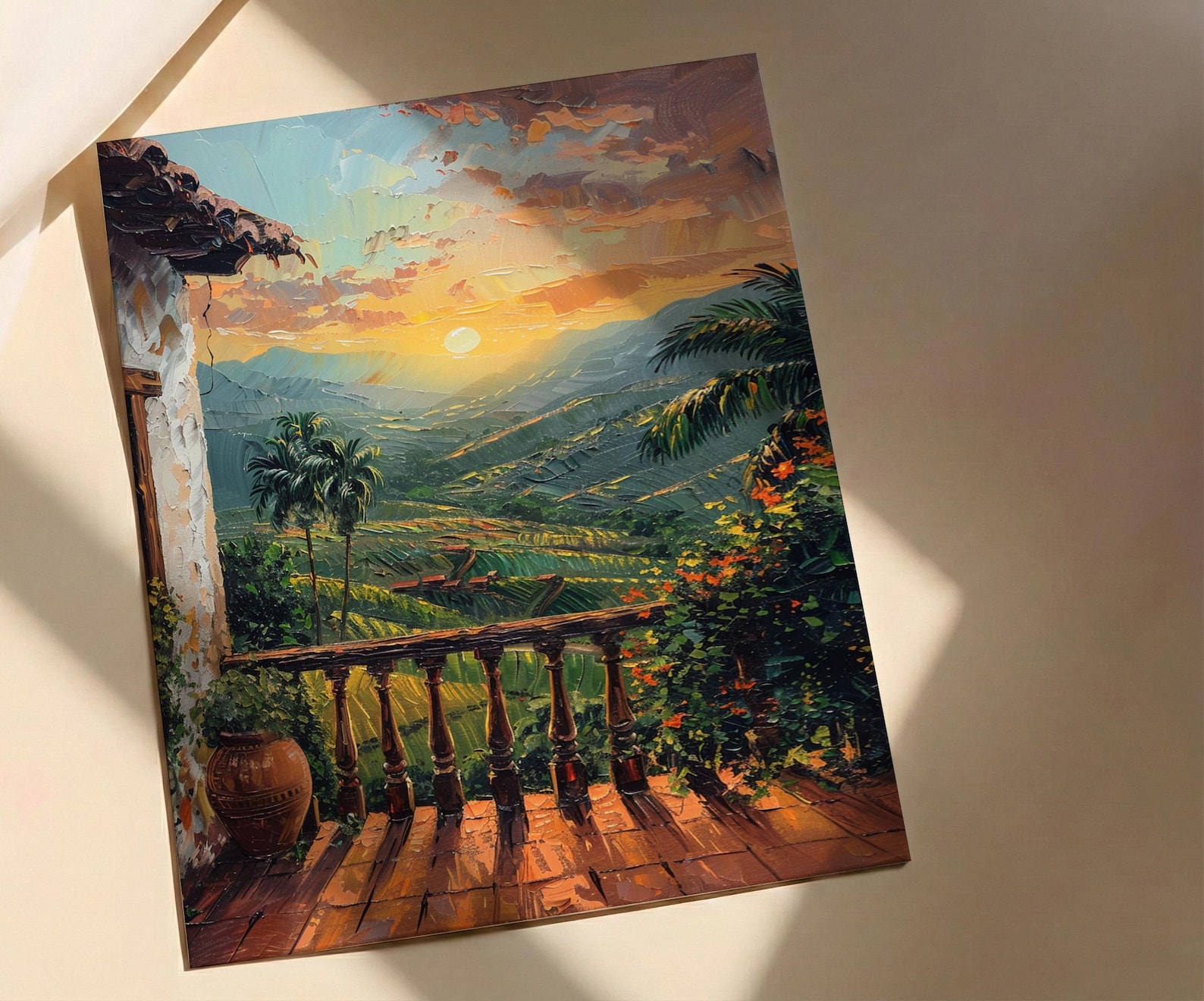 Colombia Wall Art, Eje Cafetero Print - Latin America Decor, Impasto Coffee Region Poster — view 2