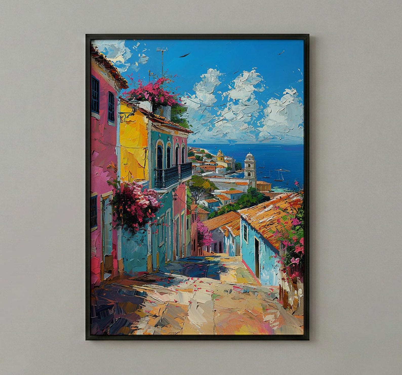 Salvador Wall Art, Brazil Street Decor - Pelourinho Print — view 2