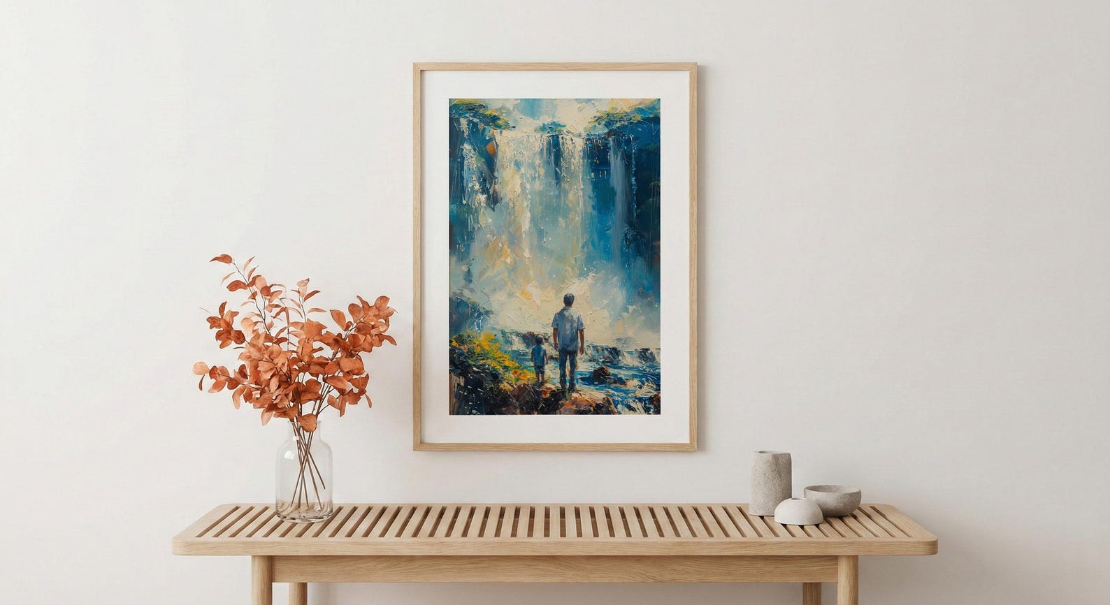 Iguazu Falls Wall Art, Father And Son Decor - Fathers Day Gift — view 5