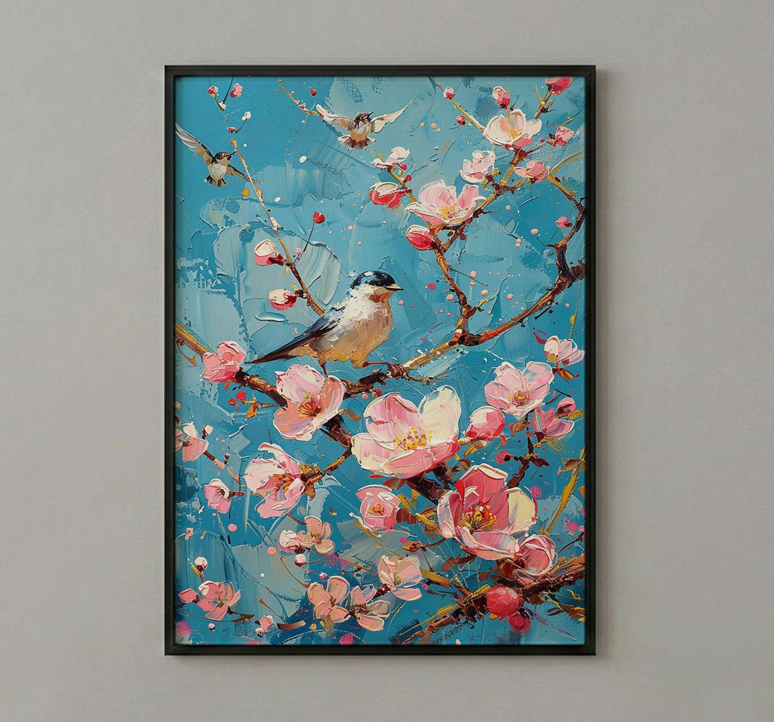 Eight of Wands Tarot Art Print, Spring Magic Sky - Witchy Room Decor — view 3