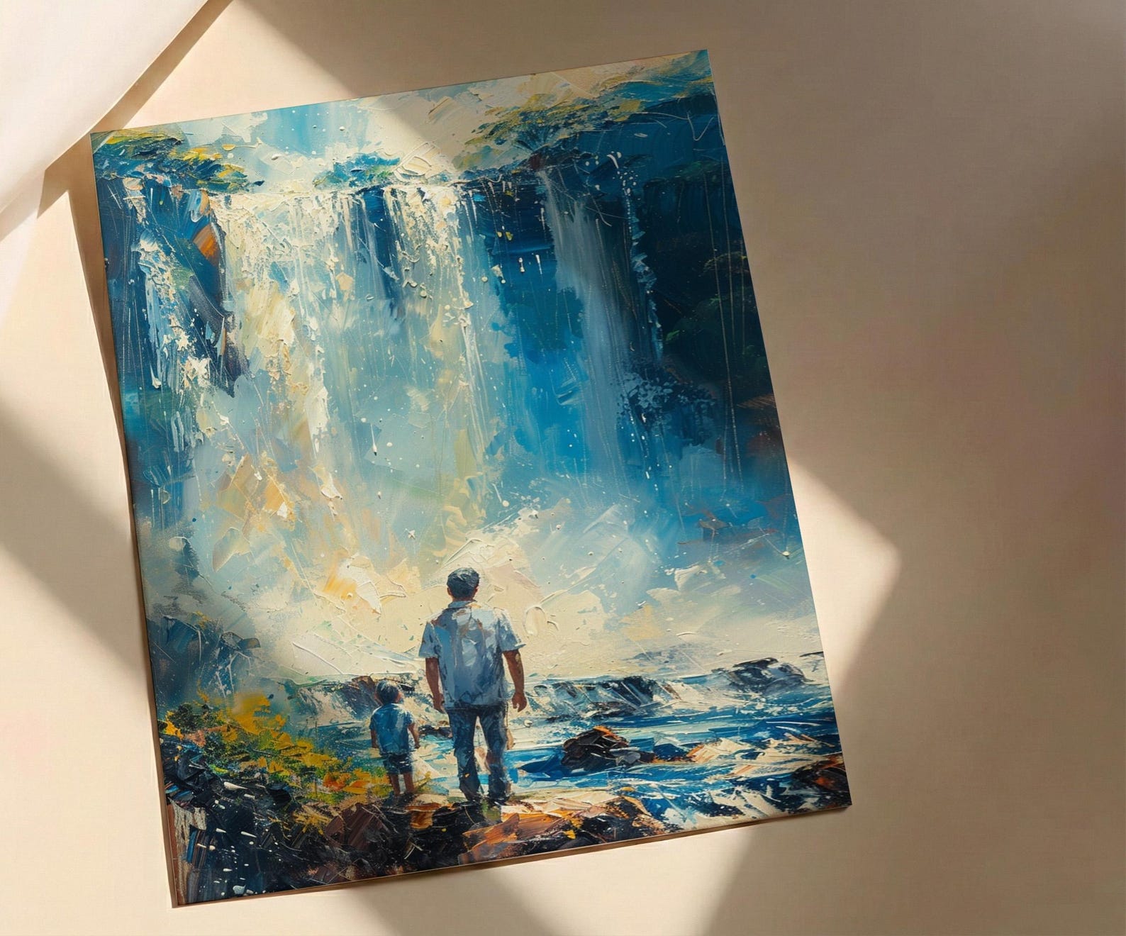 Iguazu Falls Wall Art, Father And Son Decor - Fathers Day Gift — view 3