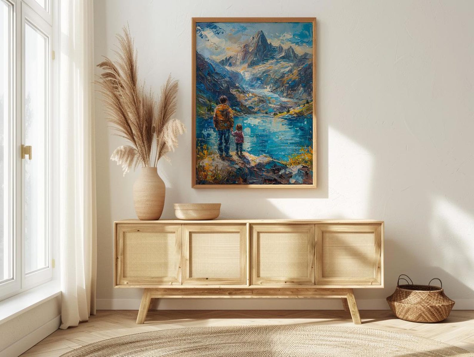 Patagonia Landscape Art Print, Mountain Wall Art - Gift For Dad — view 4