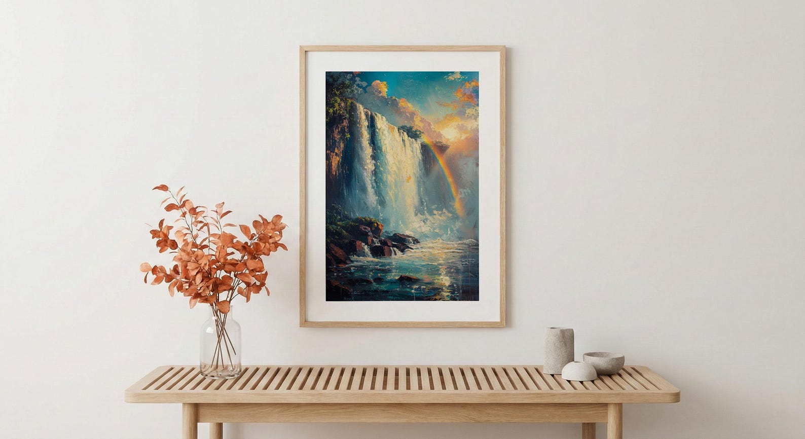 Iguazu Falls Poster, Majestic Waterfall Decor - Tropical Jungle Art — view 4