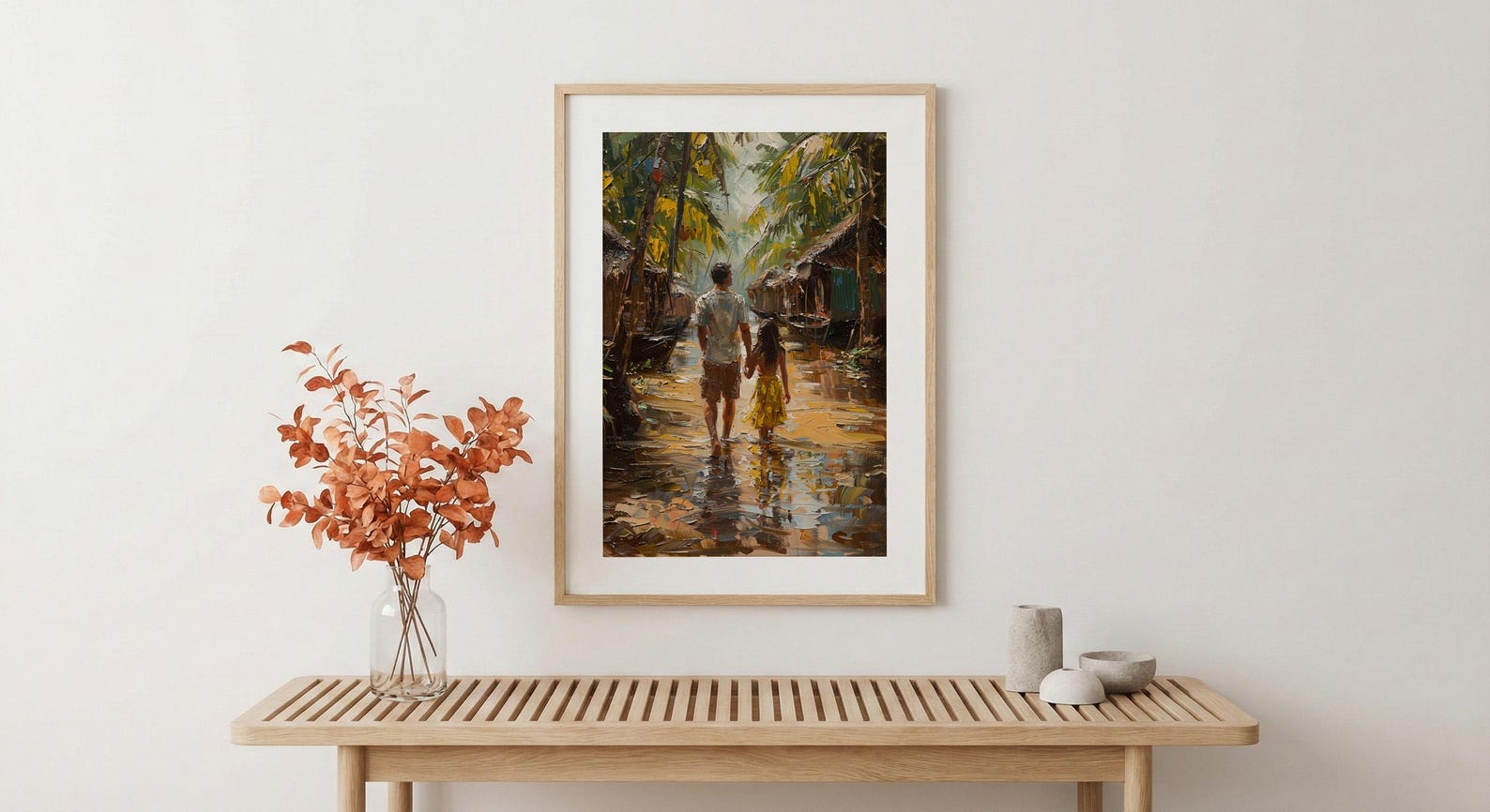 Hindu Temple Poster, Father And Son Decor - Gift For Dad — view 5