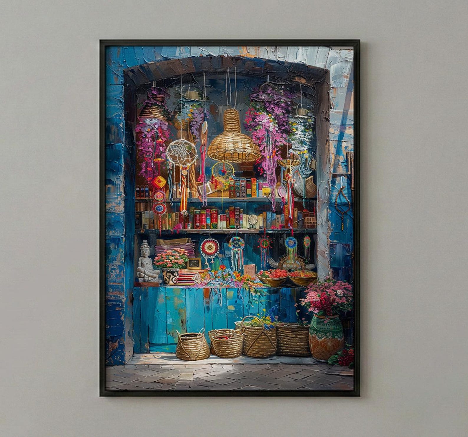 Fremantle Market Hall City Poster, Boho Artisan Home Decor - Historic Australia Town Summer Retreat — view 2